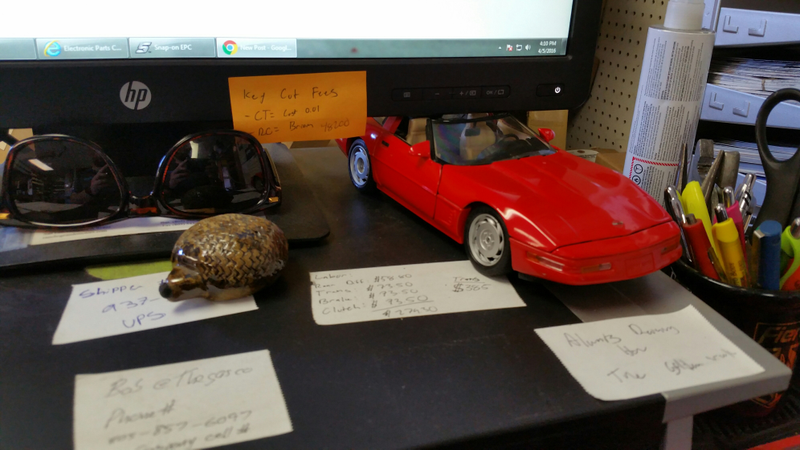 Current desk placement.